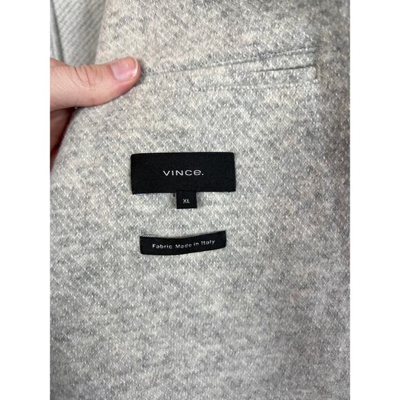 New Vince Men's Wool Fleece 2 Button Blazer Light Heather Gray XL Stretch - Picture 6 of 8